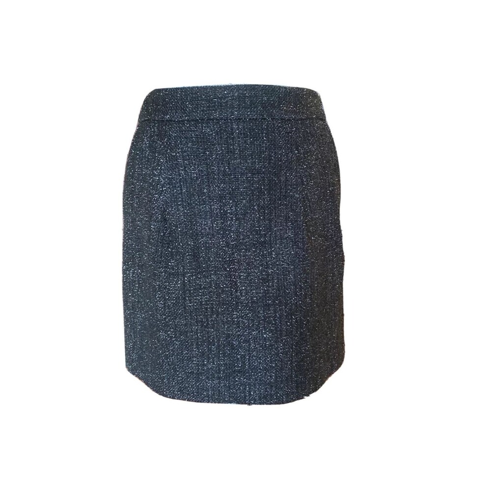 New Ann Taylor Women's Skirt Shimmer Black Size 2 Pockets